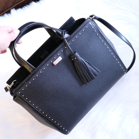 kate spade Handbags - NWT Kate Spade Abby West Black Studded Handbag